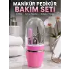 Pembe Tırnak Bakım Seti Cımbız Makas Tırnak Makası ve Törpü İçeren Kit