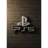 PlayStation 5 Logo Duvar Dekoru Minimal Tasarım 16×12 cm