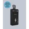 Powerbank Dahili Ekranlı 10000 mAh Çift Kablolu