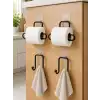 Pratik Banyo Düzenleme Seti 2 Adet Rulo Kağıt Tutucu 2 Adet Havlu Askılığı