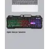 Profesyonel  Klavye Mouse Seti – RGB Işıklı, Türkçe Q, DPI Ayarlı, Dayanıklı Gövde