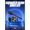Pusulalı Katlanabilir Kazma Kürek Kamp Seti Kamp Küreği Portatif Çantalı