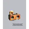 Retro Gramofon Tasarımlı Bluetooth Hoparlör – 3D Stereo Ses, 1800 mAh Batarya