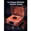 Retro Saatli Bluetooth Hoparlör – Gece Lambalı Kristal Ses Kalitesi Yeni Nesil