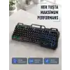 RGB Aydınlatmalı Klavye Mouse Seti – USB Bağlantılı, Türkçe Q, Ayarlanabilir DPI, Ergonomik Yapı