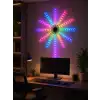 RGB Fireworks LED Dekoratif Duvar Lambası İç Mekân Telefon Kontrollü Ortam Aydınlatması