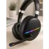 RGB Işıklı Bluetooth Mikrofonlu Kulaklık Uzun Süreli Kullanım Type-C Şarjlı