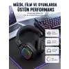 RGB Işıklı Katlanabilir Bluetooth 5.3 Kulak Üstü Kulaklık