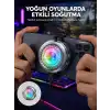 RGB LED Telefon Soğutucu Fan Yüksek Hızlı Soğutma  Cooler Yeni Nesil