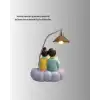Romantik Çift Temalı Dekoratif Masa Lambası Yumuşak LED Işık