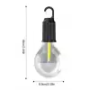 Şarjlı Dekoratif Kamp Lambası Askılı Ampul Led Işık Type-C Girişli
