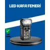 Şarjlı LED Kafa Lambası Manyetik Klipsli El Sensörlü Çok Fonksiyonlu
