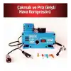 220 Volt-12 Volt 250 Psi Geniş Uygulama Yelpazesi Kompresör Lastik Hava Şişirme Oto Pompası