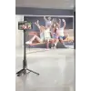 Selfie Çubuğu Tripod Kumandalı Telefon Tutucu Siyah
