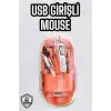 Sessiz Kablosuz USB Girişli Mouse Fare Yüksek Performanslı
