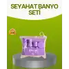 Seyahat Banyo Seti 5 Parça Şeffaf Taşıma Çantalı 30 ml