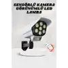 Solar Lamba Kamera Görünümlü Duvar Lambası Dönebilen Bahçe Aydınlatması