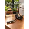 Standlı Şarj Kablosu Çift Type C Bağlantılı