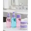 Taşınabilir 5’li Seyahat Banyo Seti Şeffaf Kozmetik Kapları
