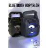 Taşınabilir Bluetooth Hoparlör Led Işıklı Uzun Pil Ömrü