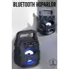 Taşınabilir Bluetooth Hoparlör Led Işıklı Uzun Pil Ömrü