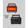 Taşınabilir Şömine Görünümlü Bluetooth Hoparlör – Solar Şarjlı, Alev Işıklı, 7W Ses