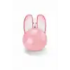 Tavşan Figürlü Kablosuz Mouse Pil Dahil Etiket Hediyeli Pembe