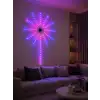 Telefon Kontrollü RGB Fireworks LED Işık Çok Renkli Dekoratif Duvar Lambası