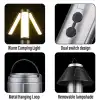 Teleskopik Şarj Edilebilir Çadır Kamp Işığı