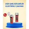 Tip C Şarjlı Dijital Ekranlı Çakmak ve El Feneri
