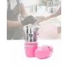 Tırnak Bakım Manikür Pedikür Seti 4 Parça Pembe Pratik Günlük Kullanım