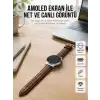 Torch Özellikli AMOLED Ekranlı Akıllı Saat Uzun Pil Yeni Nesil