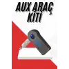 Tüm Cihazlara Uyumlu Bluetooth Aux Araç Kiti Siyah