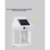 Üç Modlu Güneş Enerjili Duvar Lambası 1800mAh Bataryalı ve Hareket Sensörlü