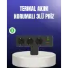USB ve Type-C Portlu Anahtarlı Çoklu Priz Güç Ünitesi