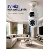 Çift Lens Wi-Fi Ampul Kamera ve Mobil Kontrol Yüksek Çözünürlüklü