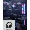 Wireless  Kulaklığı RGB Işıklı Uzun Bataryalı Mikrofonlu Headset