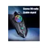 Y12  Motor Kask Kulaklık Rgb Modlu Radyolu Motosiklet Kulaklık 5.3 Bluetooth Intercom
