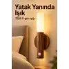 Yatak Yanı Sensörlü Kablosuz LED Duvar Apliği