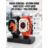 Yeni Model Akıllı Saat Ultra Smart Watch Gümüş Kasa 45mm Titreşim