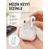 Yeni Nesil Bluetooth Kulaklık Beyaz Çağrı Cevaplayabilen Kablosuz Yeni Nesil