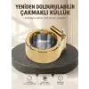 Yeniden Doldurulabilir Çakmaklı Küllük Dayanıklı Yapı