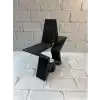 Yıldız Mumluk Siyah Modern Salon ve Raf Dekoru
