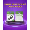 Yüksek Hızlı 1200 Mbps Çift Bant USB WiFi Adaptör – Güçlü Sinyal, Geniş Uyumluluk