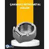 Yuvarlak Çakmaklı Küllük Dayanıklı Metal Yapı