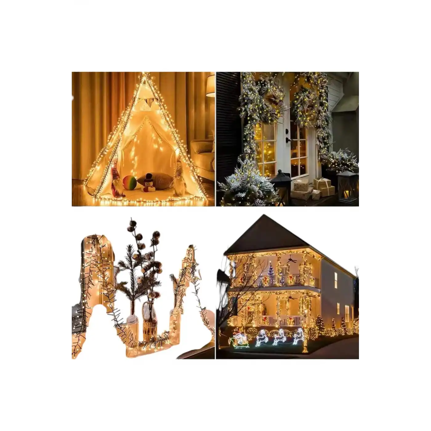 10 Metre Led Işık Saçaklı Dekoratif Şerit Led