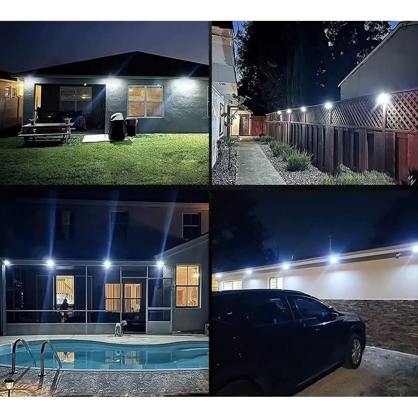 100 Led Dış Mekan Solar Aydınlatma Fotoselli Solar Lamba Hareket Sensörlü