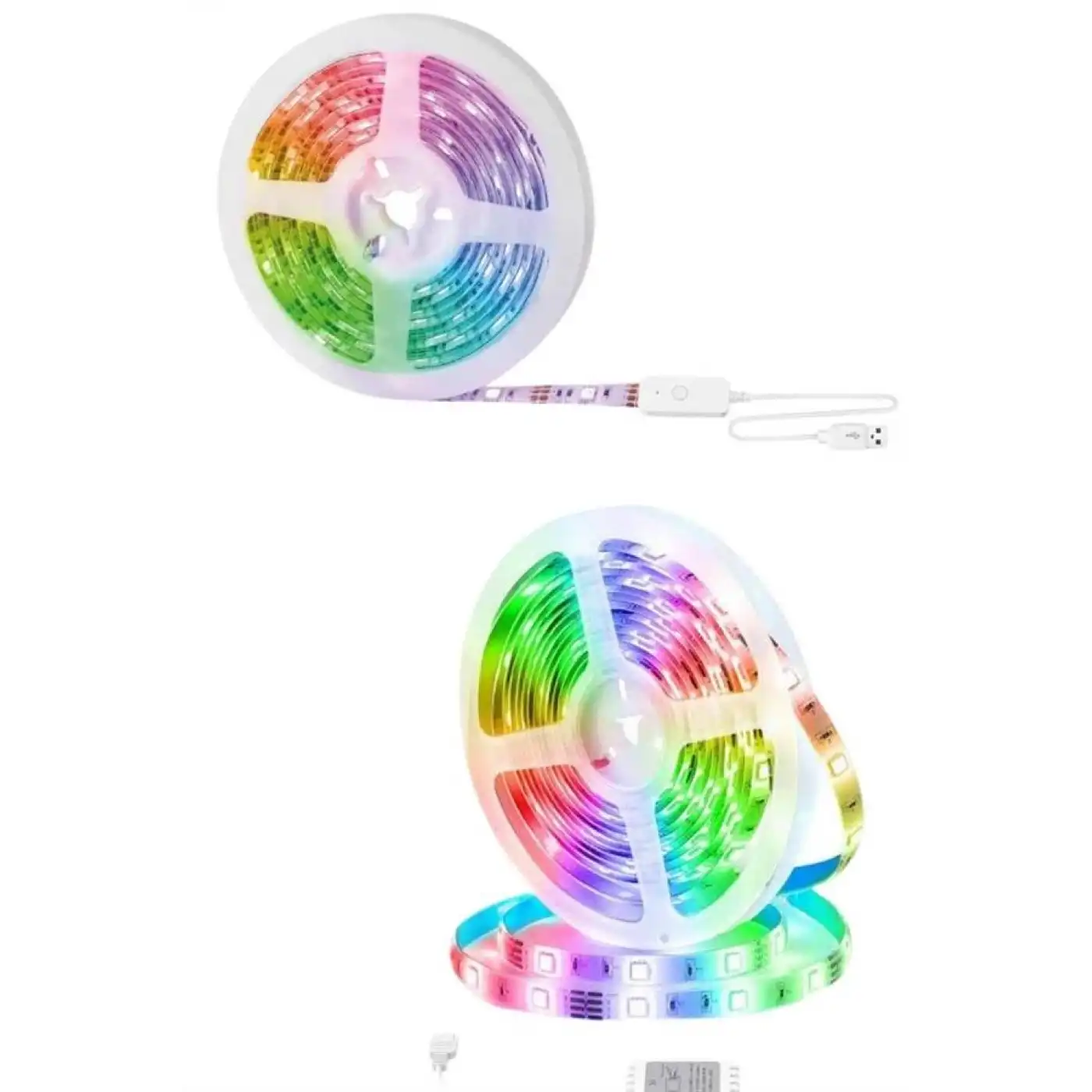 10M Şerit Led İç Mekan Renkli Rgb Şerit Led Kumandalı