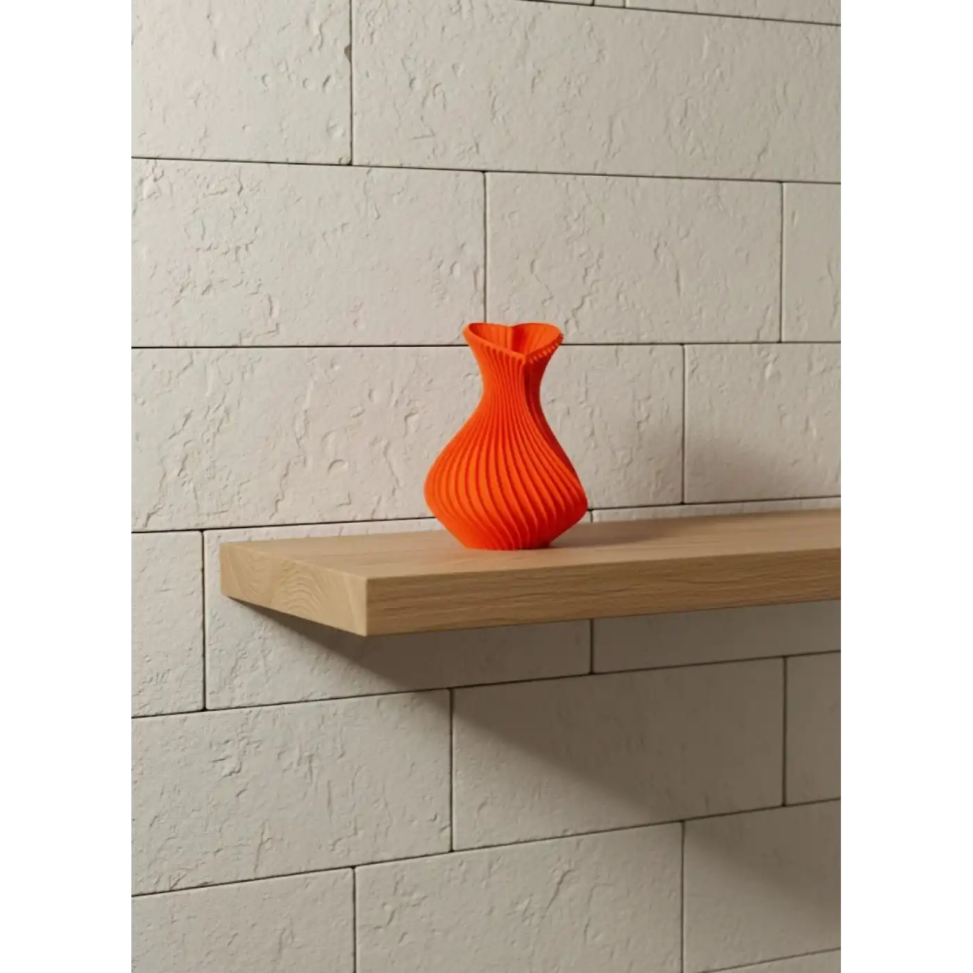 11 cm Turuncu Kalp Formlu Mini Vazo Es Dekoratif Obje