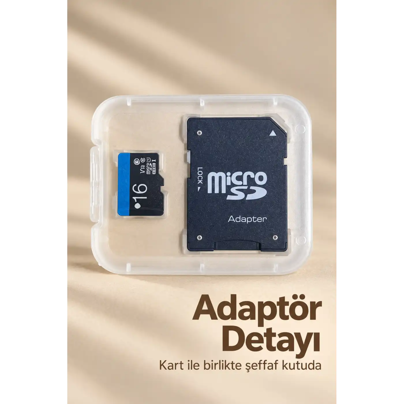 16 GB MicroSD Kart ve SD Adaptör Seti